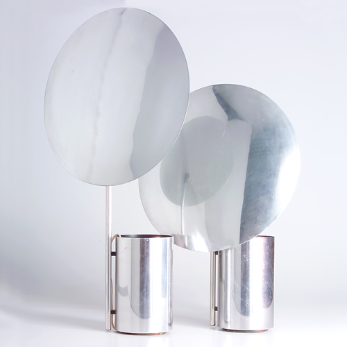 Appraisal: GEORGE NELSON KOCH LOWY Pair of Half-Nelson table lamps in