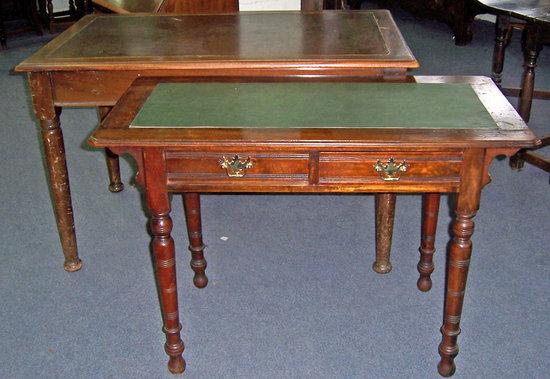 Appraisal: An Edwardian mahogany side table the rectangular top over two