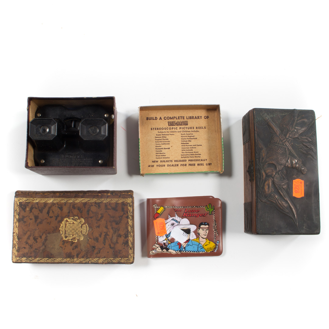 Appraisal: Assorted items including safe book Lone Ranger wallet boxed View-Master