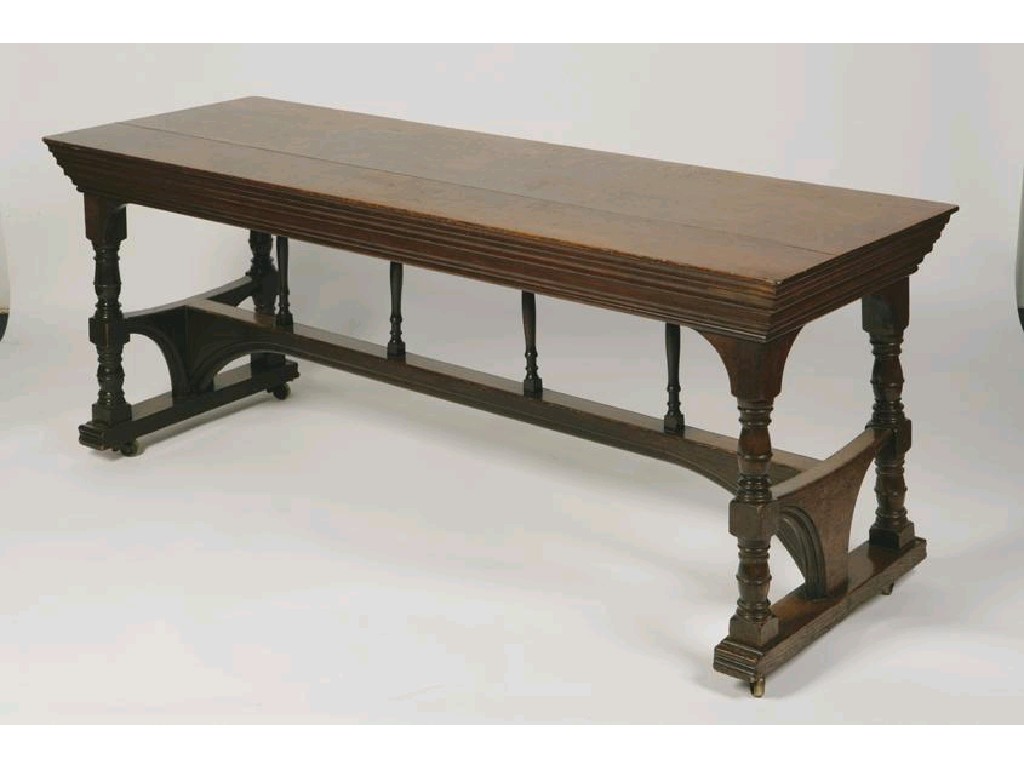 Appraisal: PHILIP WEBB FOR MORRIS CO AN OAK CENTRE TABLE with