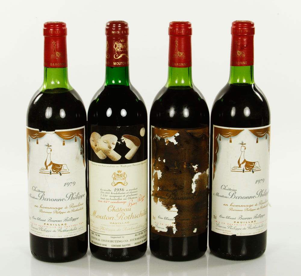 Appraisal: - Bottles Mouton Baronne Philippe Three bottles of Mouton Baronne