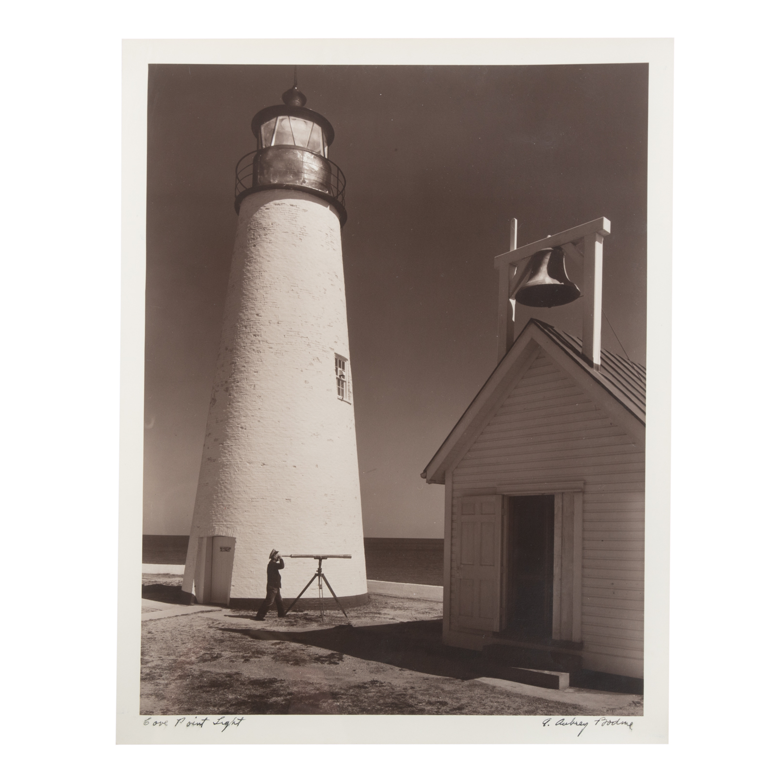 Appraisal: A AUBREY BODINE COVE POINT LIGHT PHOTOGRAPH American - Gelatin