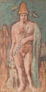 Appraisal: HARLEY PERKINS American HARLEY PERKINS American - NUDE MALEoil on