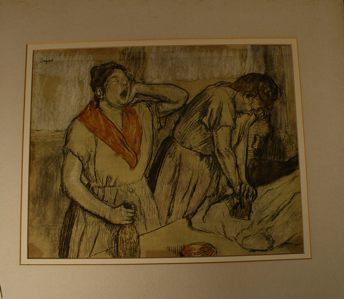 Appraisal: After Edward Degas color lithograph Repasseuses Women Ironing original in