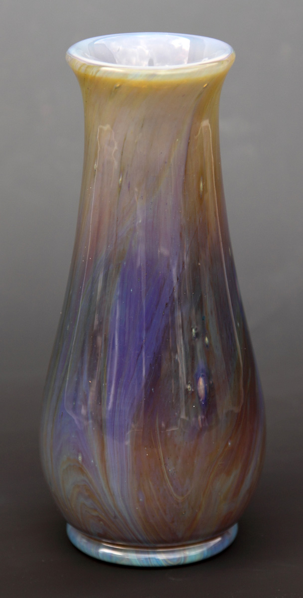 Appraisal: Tiffany Studios Reactive Glass Vase Inscribed LCTiffany Favrille V