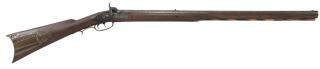 Appraisal: Pennsylvania Muzzle th century walnut stock caplock rifle approximately cal