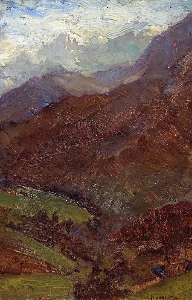 Appraisal: Carl Clemens Moritz Rungius American - Mountainous Landscape thought to