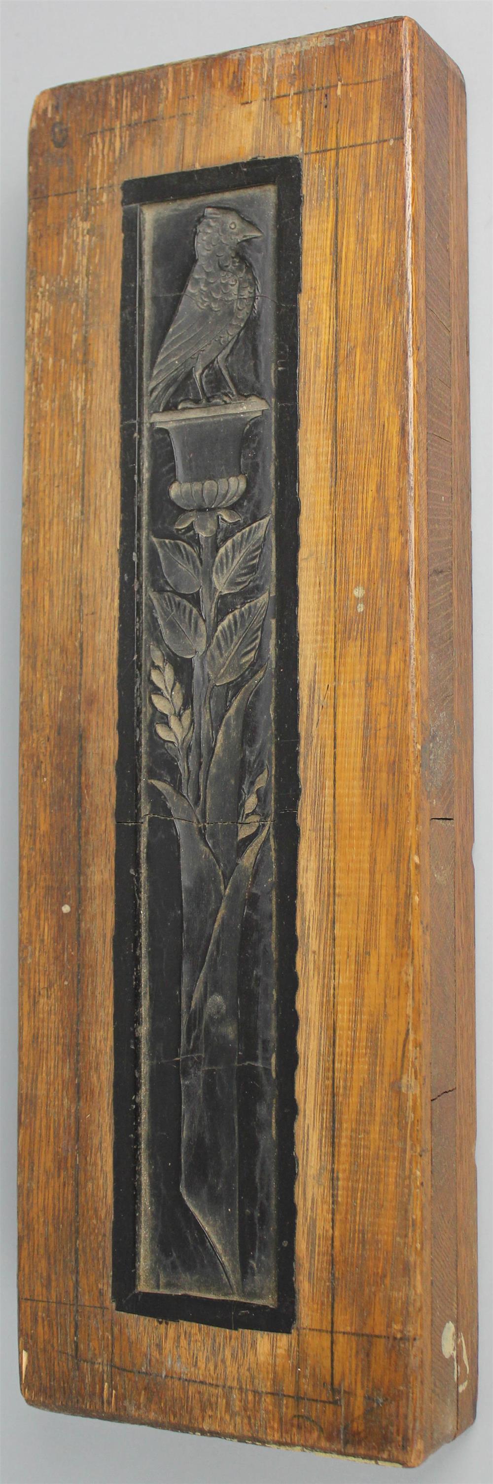 Appraisal: VICTORIAN EBONY MOLD the ebony mold carved in low relief