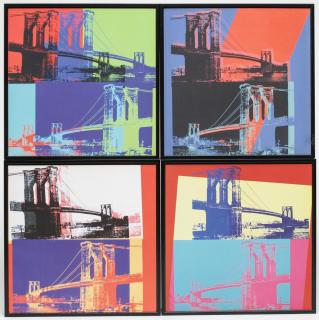 Appraisal: After Andy Warhol Brooklyn Bridge Suite Andy Warhol suite of