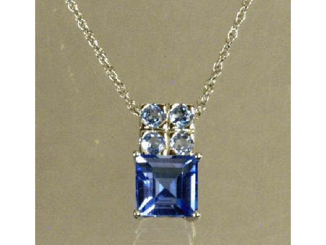 Appraisal: Ladies karat white gold pendant set with approx carats in