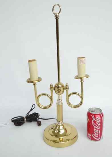 Appraisal: Brass lamp '' Ht