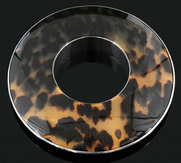 Appraisal: A handcrafted silver and tortoiseshell bangle by Tracey Hopkirk The