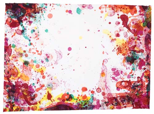 Appraisal: SAM FRANCIS Yunan State II Color lithograph on Torinoko B