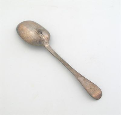 Appraisal: A George I II Scottish tablespoon Hanoverian initialled 'R' over