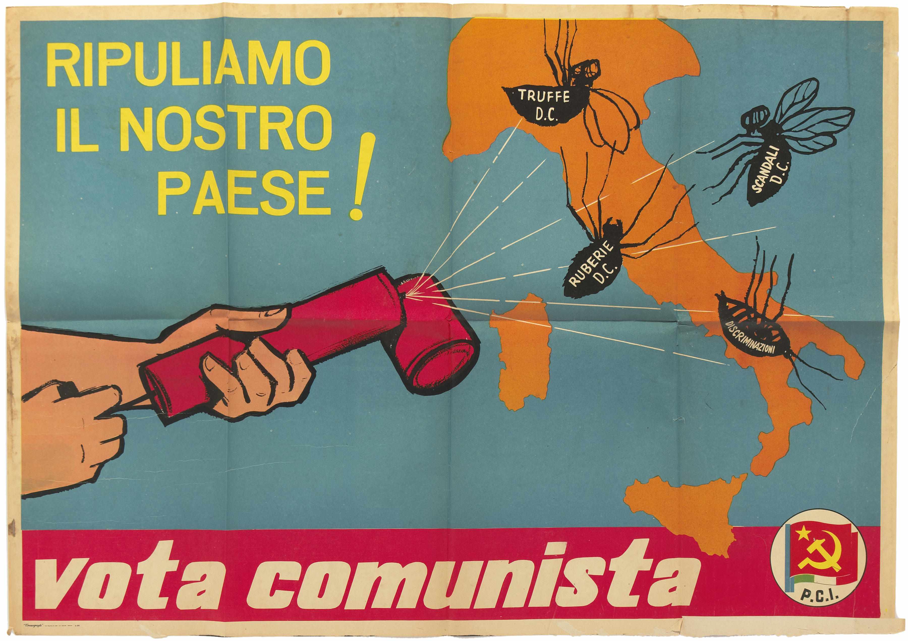 Appraisal: Italian theatrical and political posters A group of three posters