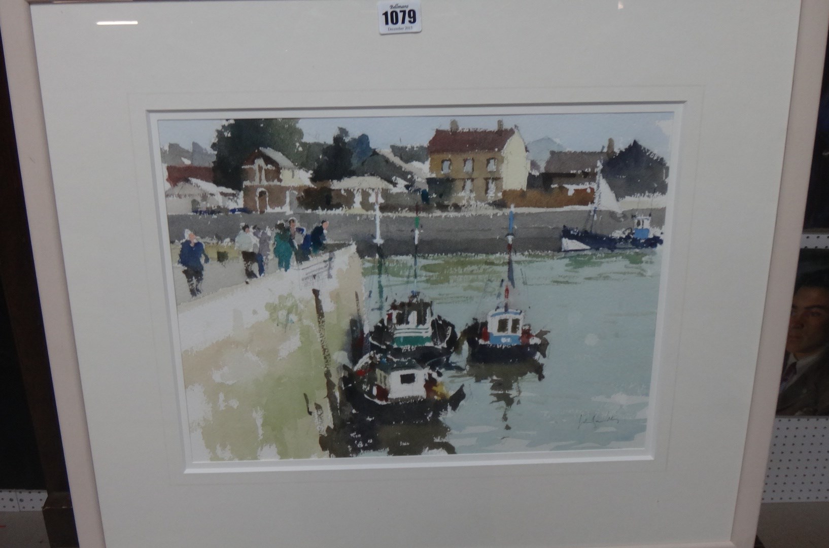 Appraisal: John Yardley b Harbour scene watercolour signed cm x cm