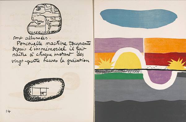 Appraisal: LE CORBUSIER - Poeme de l'angle droit Paris Teriade Illustrated