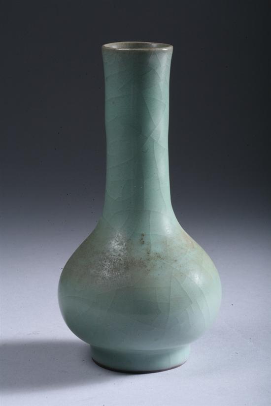 Appraisal: CHINESE CELADON PORCELAIN VASE - in high Good condition