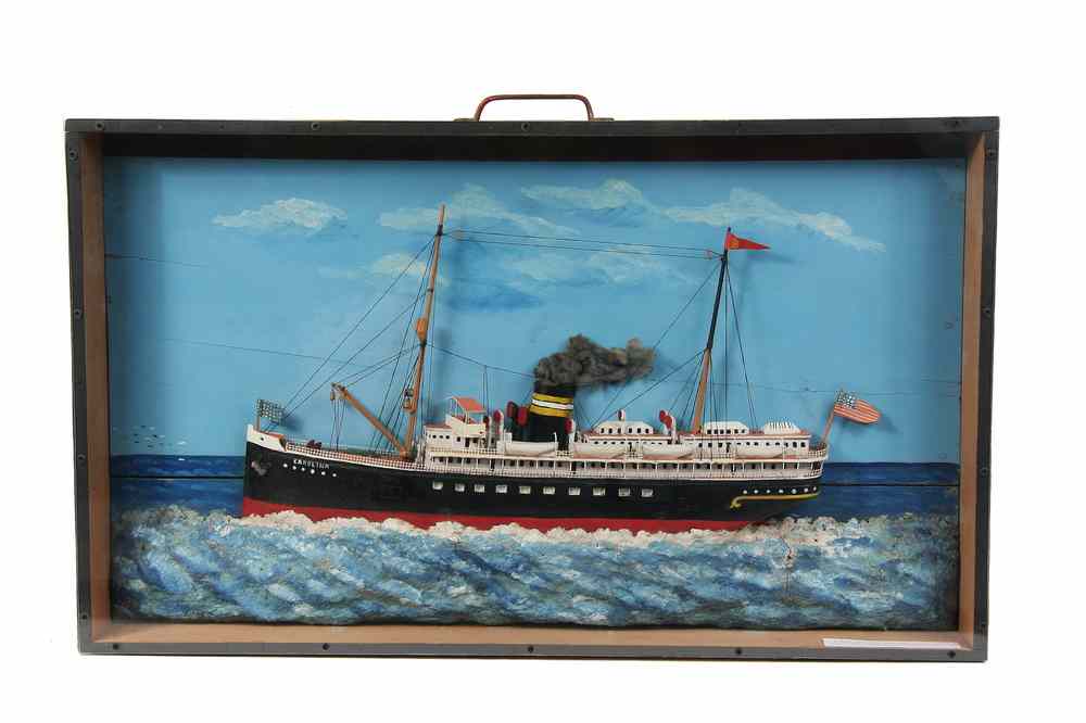 Appraisal: SHIPS DIORAMA - Circa Ship's Diorama of US Steam Freighter