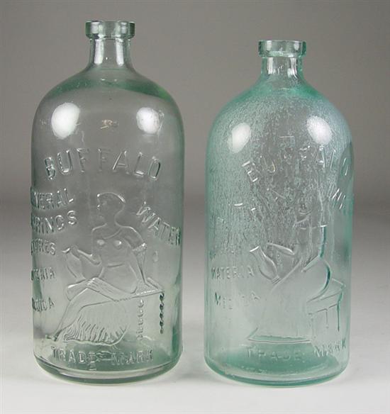 Appraisal: Two Buffalo Lithia Water Bottles Date unknown One bottle with