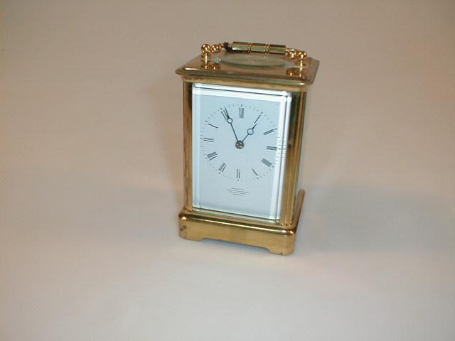 Appraisal: A gilt brass carriage clock high