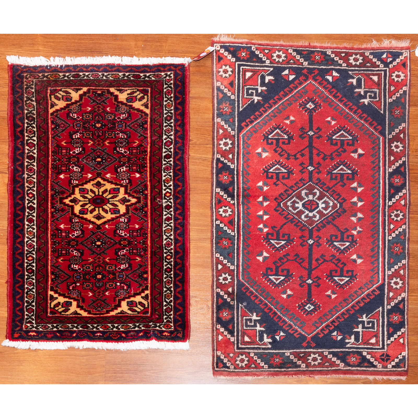 Appraisal: TWO RUGS - HAMADAN TURKISH Hamadan rug measures x Turkish