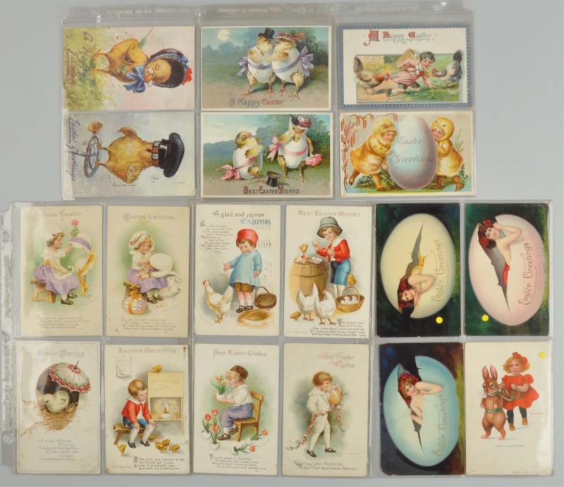 Appraisal: Lot Of Easter Postcards This lot includes eight Ellen Clapsaddle