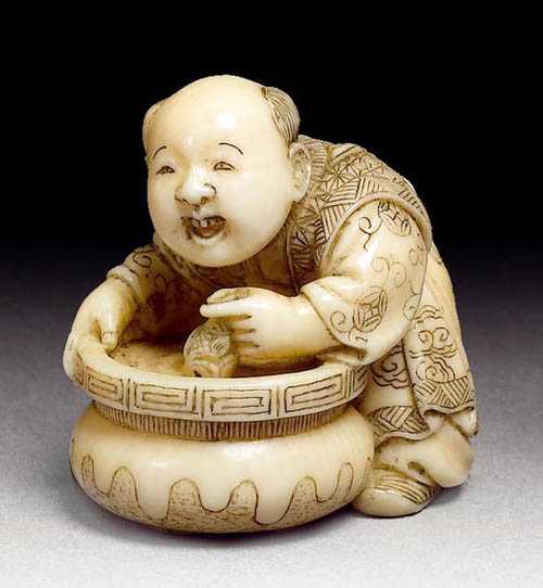 Appraisal: NETSUKE Japan nd half of the th century H cm