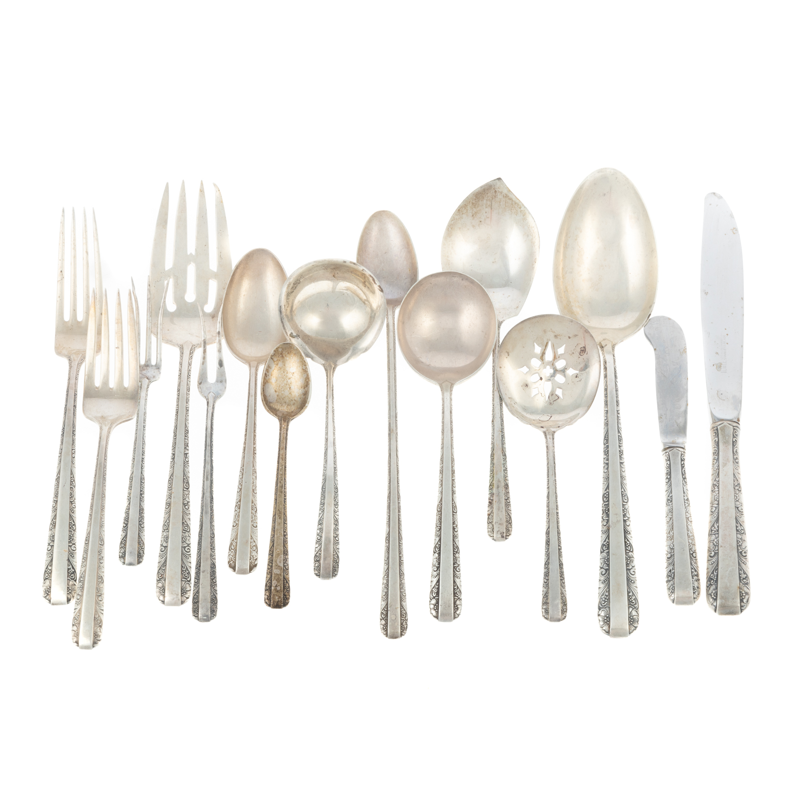 Appraisal: TOWLE STERLING CANDLELIGHT FLATWARE SERVICE Partial service including eight dinner