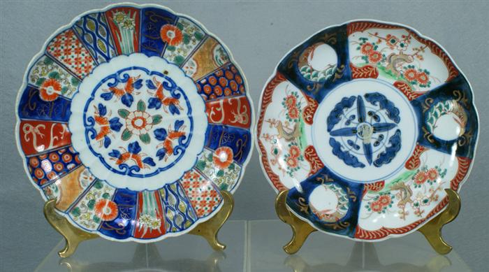 Appraisal: Lot of two Japanese Imari plates measuring and larger has