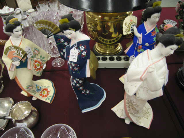 Appraisal: Set of Japanese Geisha Girl Figurines