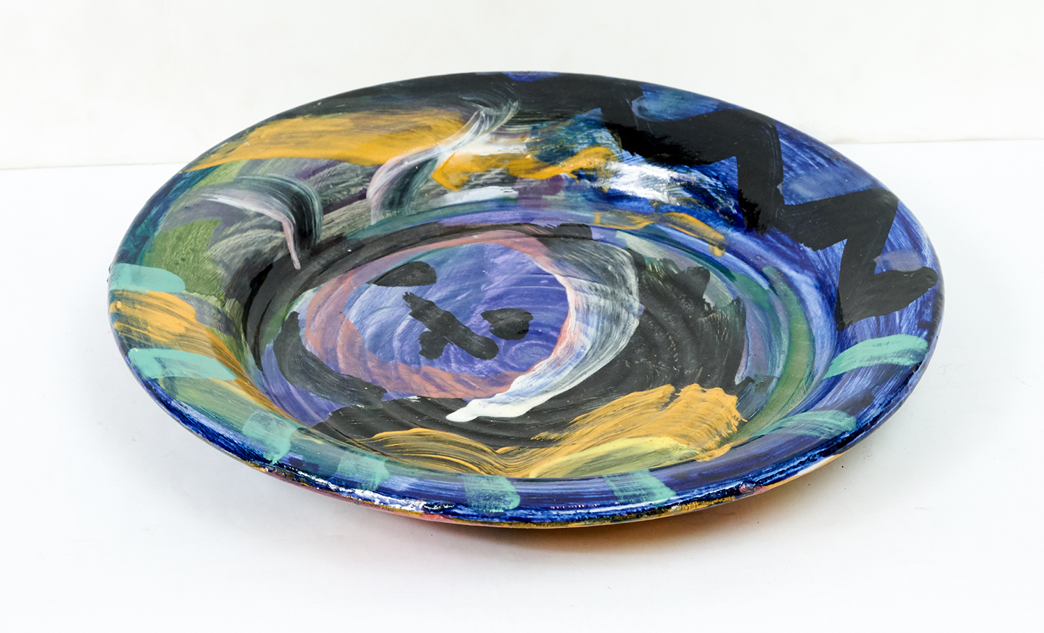 Appraisal: DEBORAH HALPERN GLAZED PLATE d Signed