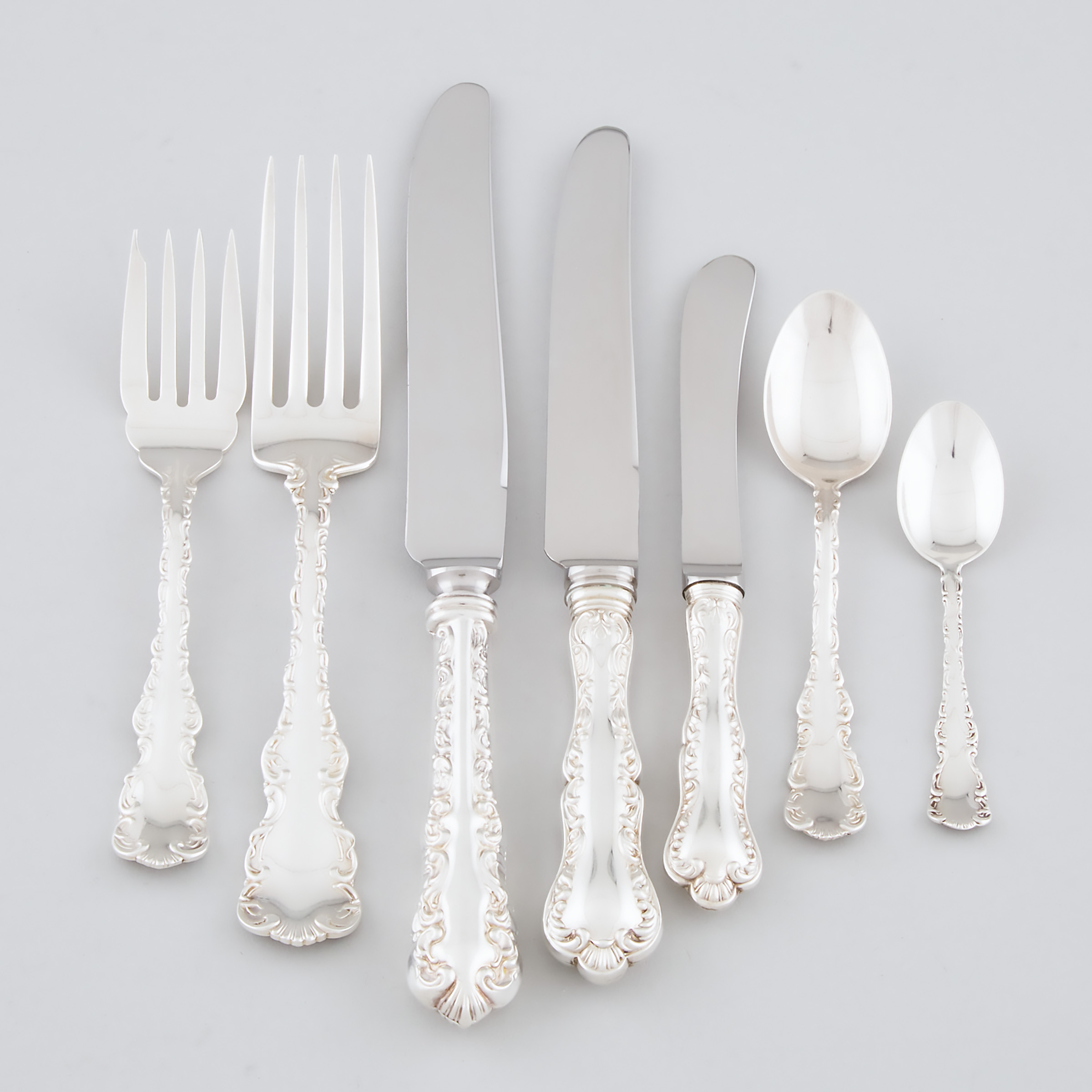 Appraisal: Canadian Silver 'Louis XV' Pattern Flatware Henry Birks Sons Montreal