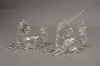 Appraisal: Swarovski Crystal Unicorns Swarovski Crystal Unicorns Size x in