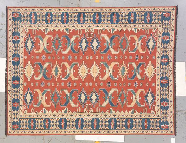 Appraisal: A Soumac rug size approximately ft in x ft in