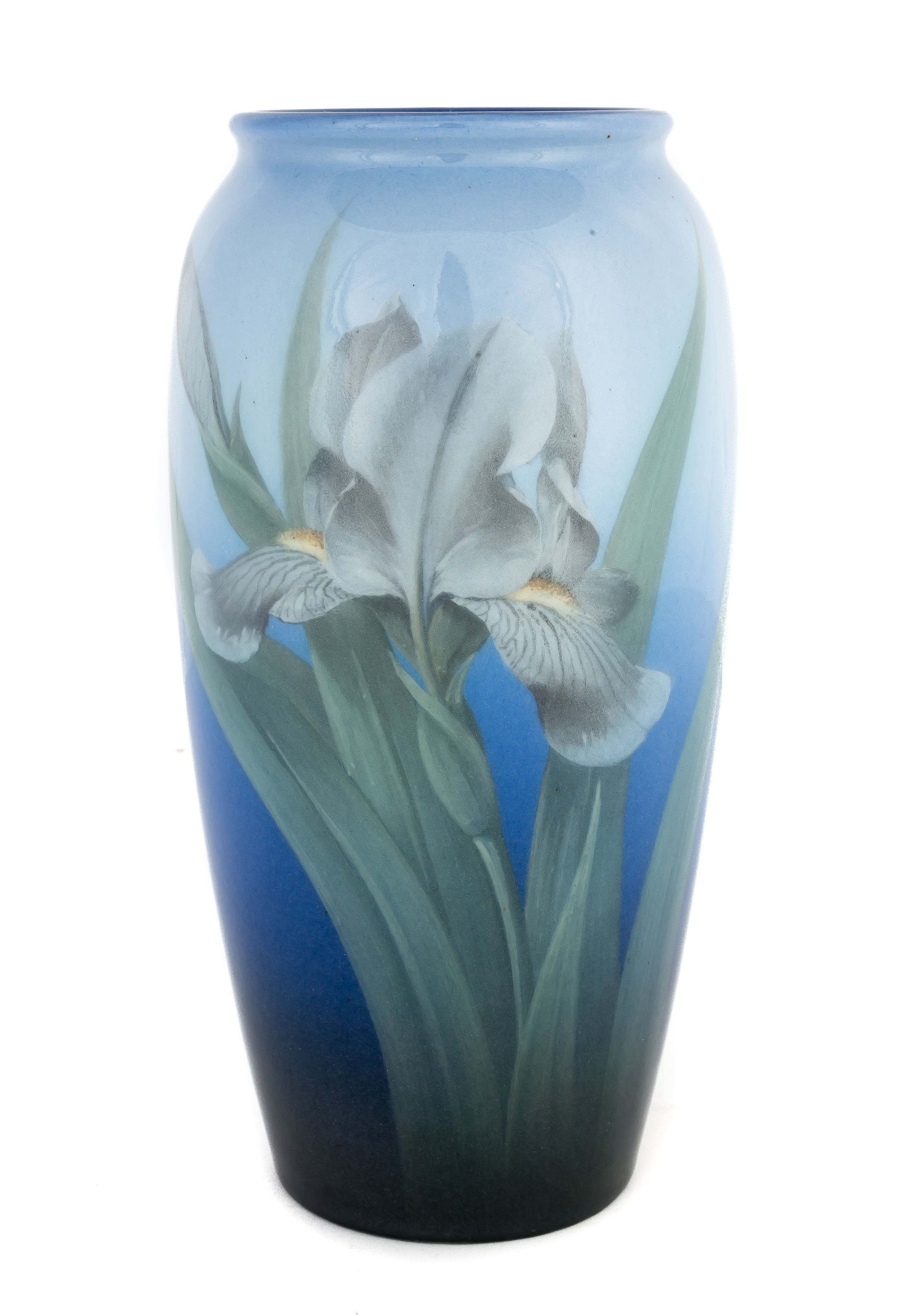 Appraisal: Fine Rookwood Vase with Iris Artist Signed and CXXIII