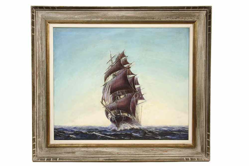 Appraisal: OOC - Clipper Ship Under Full Sail by Raymond P