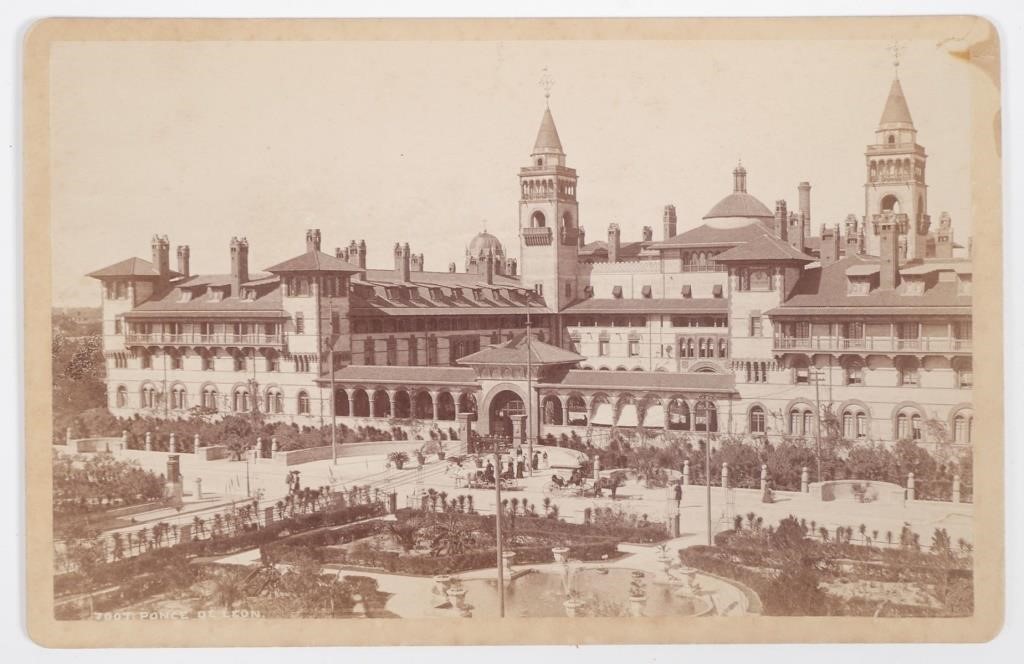 Appraisal: Mounted photograph of the Ponce de Leon Hotel in Saint