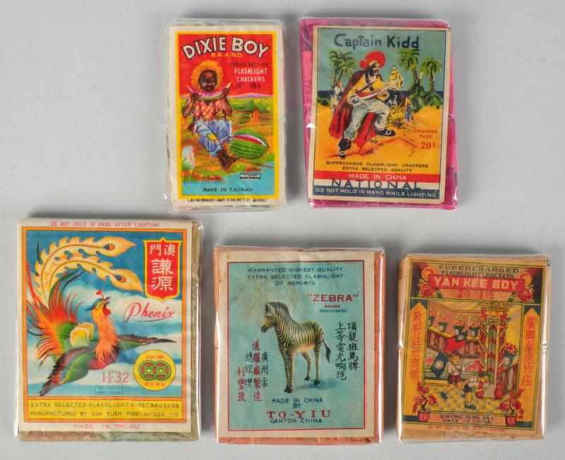 Appraisal: Lot of Firecracker Packs Includes Dixie Boy -pack logo crackers