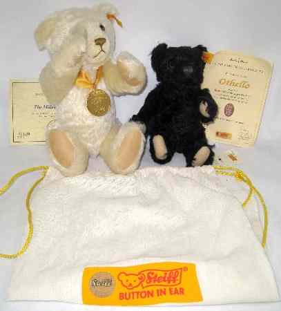 Appraisal: Steiff Teddy Bears Othello Height cm With Certificate And Millenium