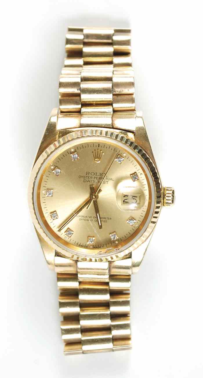 Appraisal: MAN'S ROLEX OYSTER PERPETUAL DATEJUST WRISTWATCH model case L c