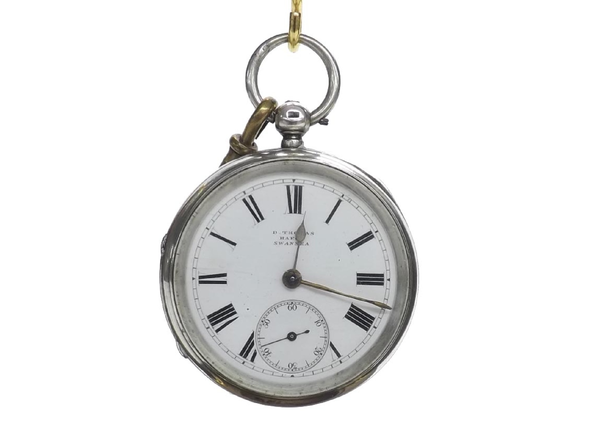 Appraisal: Silver lever pocket watch London the fusee movement signed D