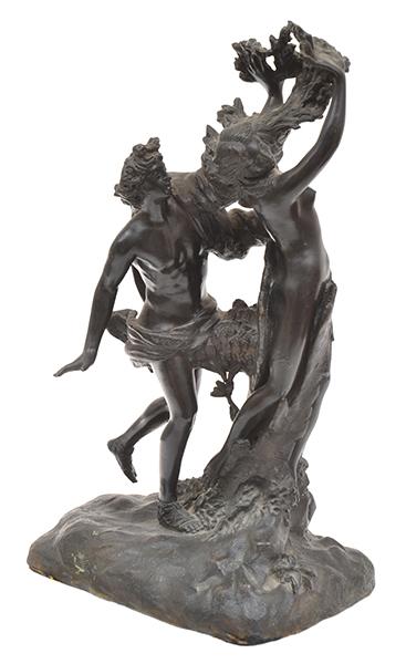 Appraisal: A BRONZE ALLEGORICAL FIGURAL STATUE TH CENTURY cm high