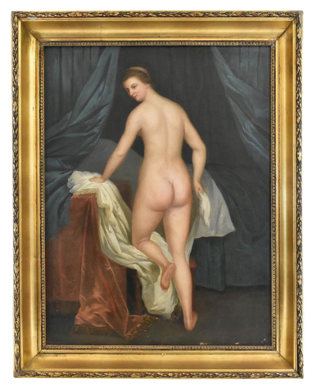 Appraisal: EUROPEAN SCHOOL TH CENTURY Classical Female Nude Appears unsigned verso