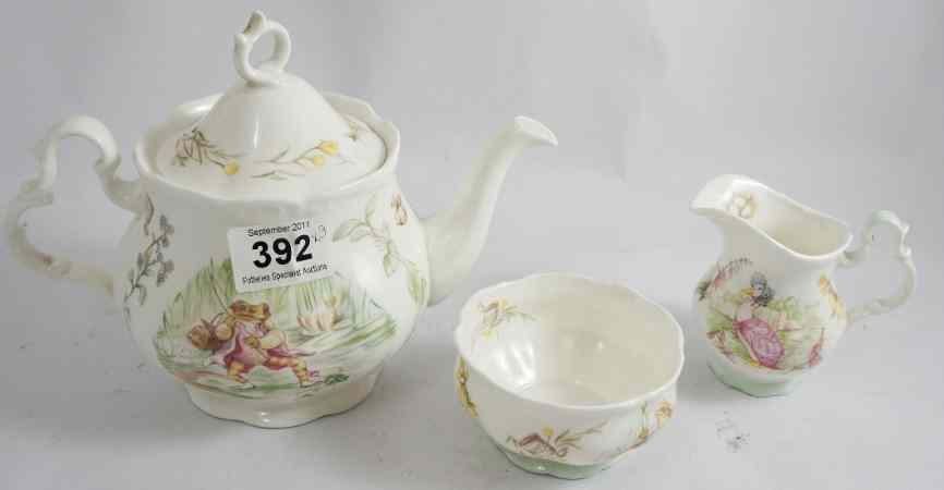 Appraisal: Rare Royal Albert Beatrix Potter Teapot Large Sugar and Cream