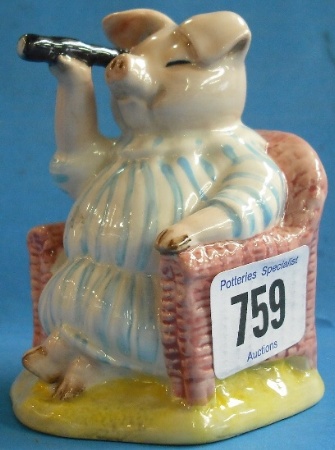 Appraisal: Royal Albert Beatrix Potter Figure Little Pig Robinson Spying BB