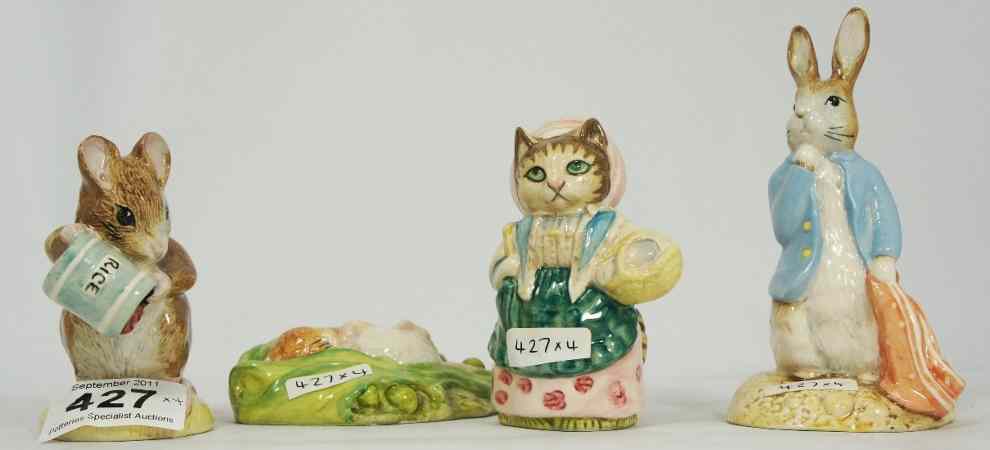 Appraisal: Royal Albert Beatrix Potter Figures Peter and the Red Pocket