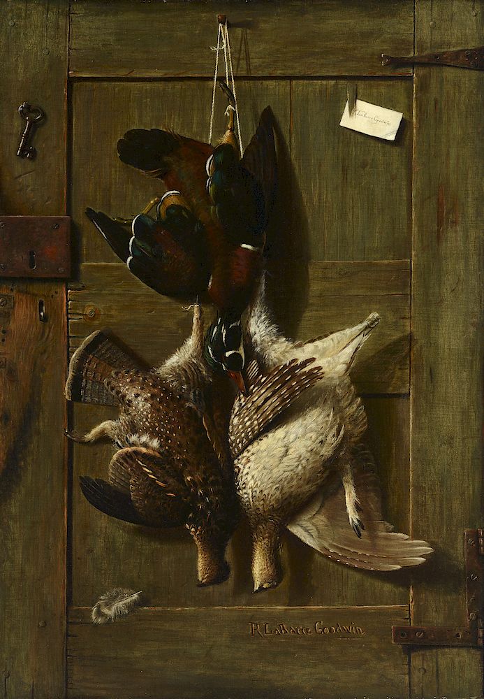 Appraisal: Richard La Barre Goodwin - Hunting Cabin Door circa Exclusive