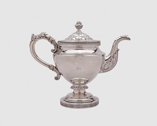 Appraisal: American Silver Coffee Pot Thomas Fletcher Philadelphia - American Silver