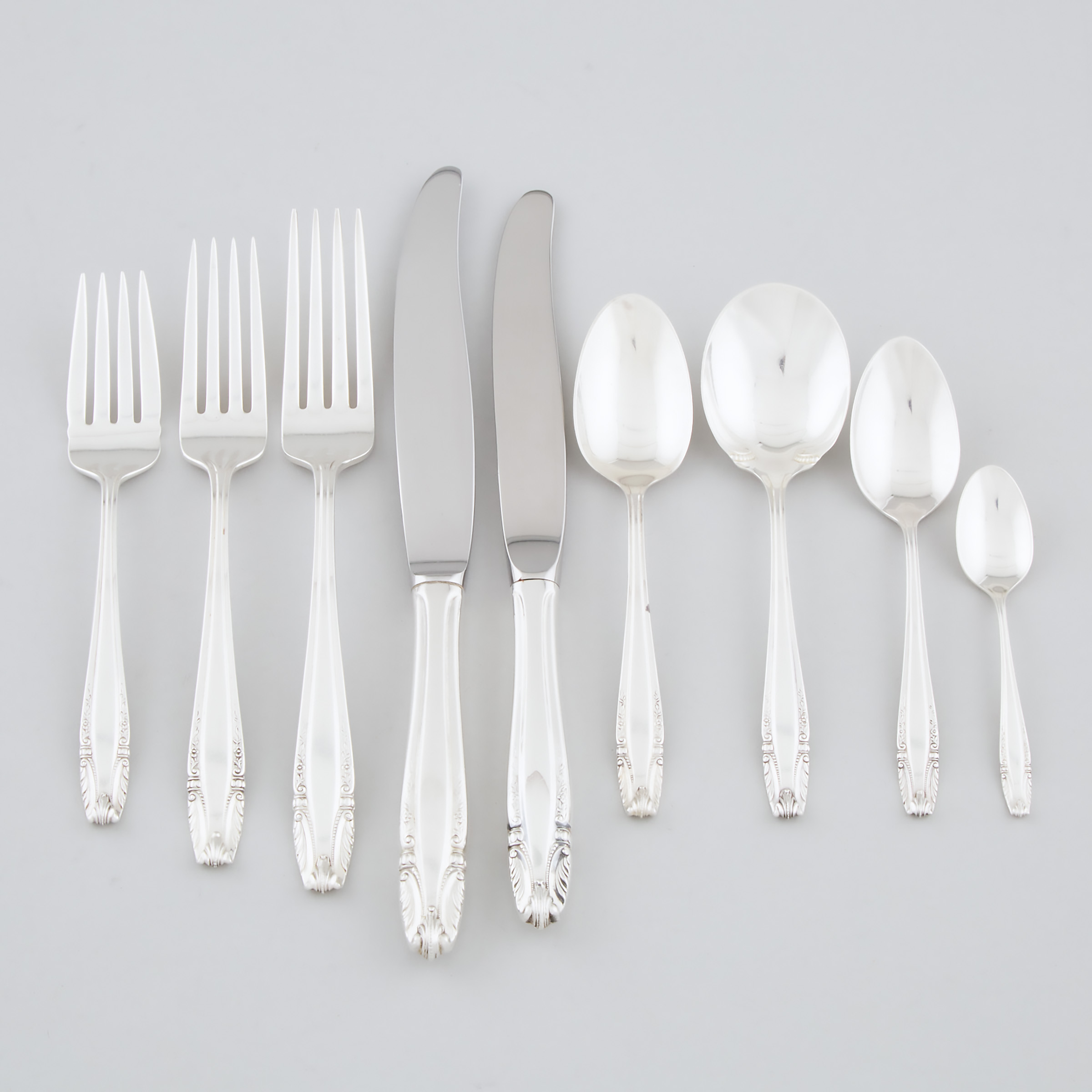 Appraisal: American Silver 'Stradivari' Pattern Flatware Service Wallace Silversmiths Wallingford Ct